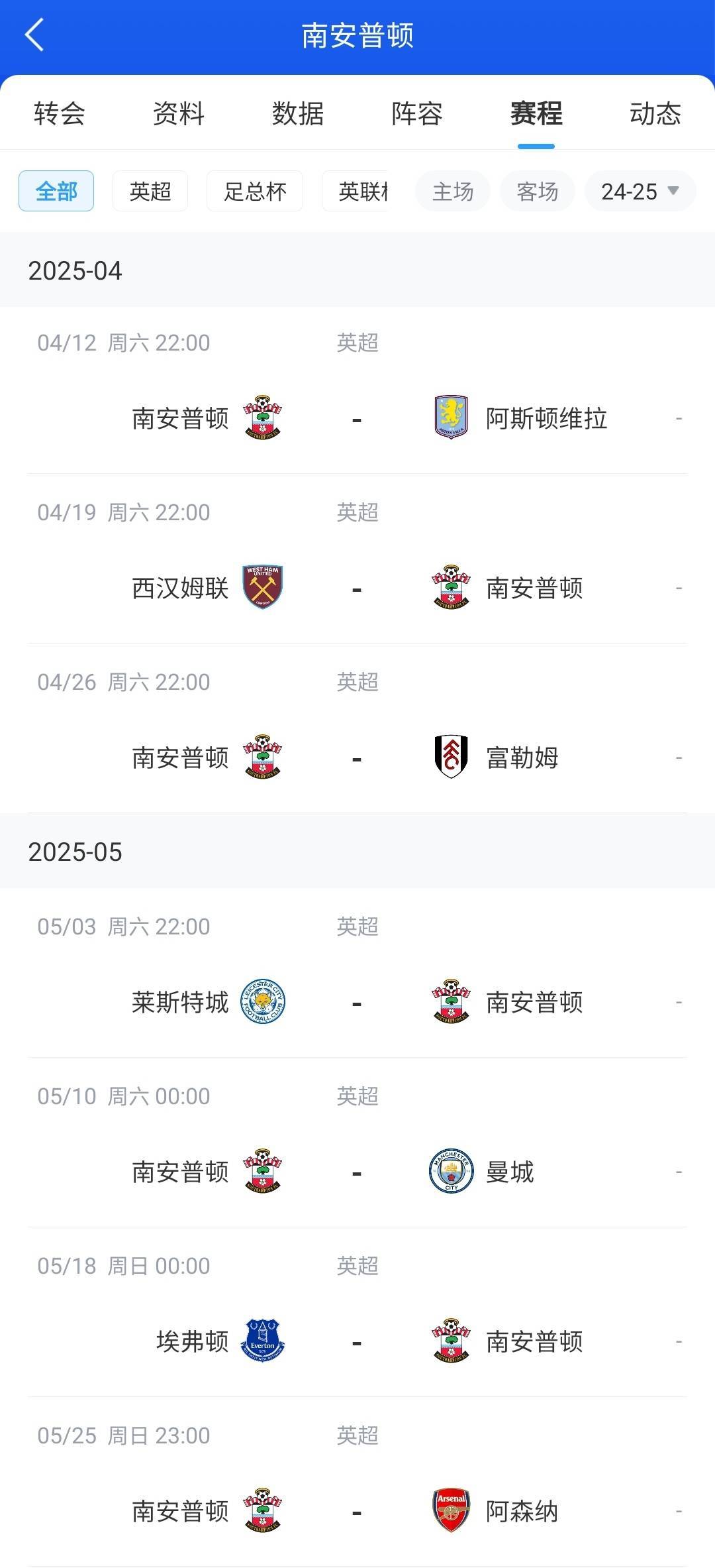 包含南安普顿客场逆转阿斯顿维拉，英超保级前景一片明朗的词条